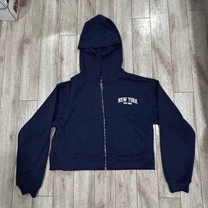 cropped new your forever 21 zip up